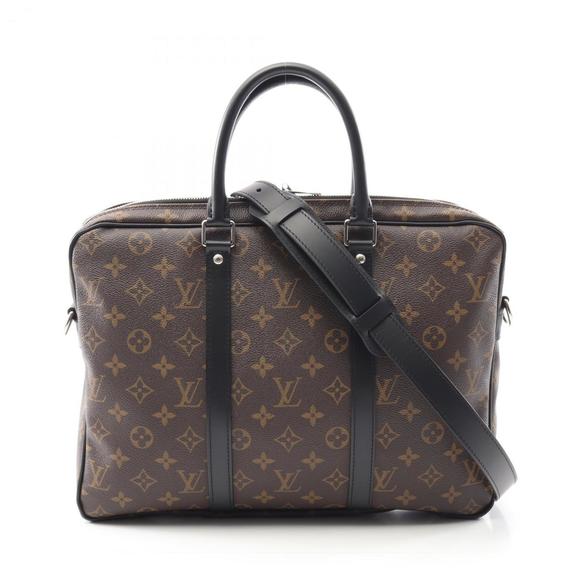 Louis Vuitton PDV PM Briefcase, Coated Canvas and Leather, Monogram Macassar,... - Picture 1 of 12